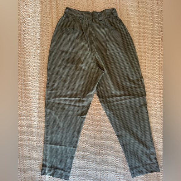 Vintage Checkered Cotton Trousers - Picture 4 of 11